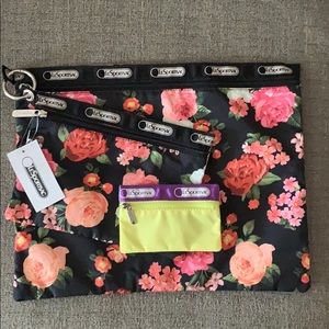 3 LeSportsac bags PLUS free luggage tags